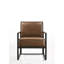 Fauteuil en cuir fleur Gains-334749409