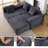 Dark Grey Modular Sectional With Versatile Chaise And Deep Seating Option 3 Upholstered Seats Relaxing