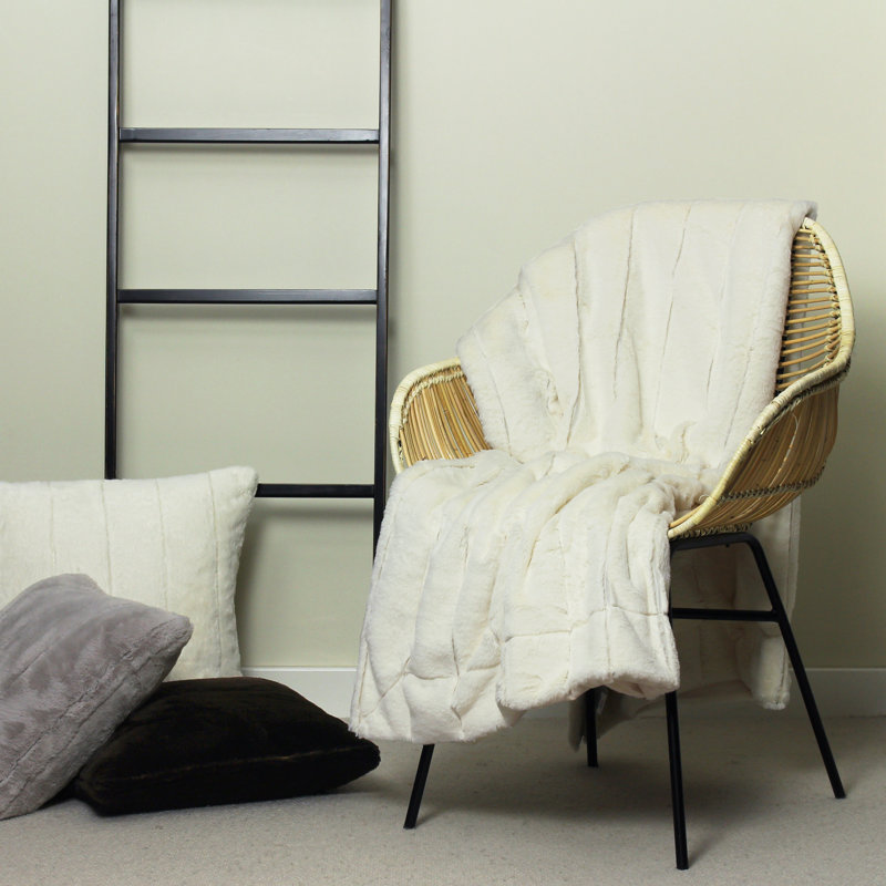 Berwick Throw Blanket, W130x L180cm, Cream