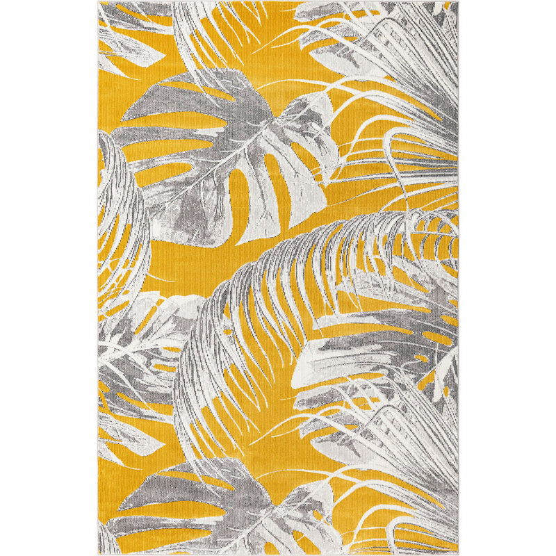 Floral Indoor Rug, Rectangle 4' x 6'