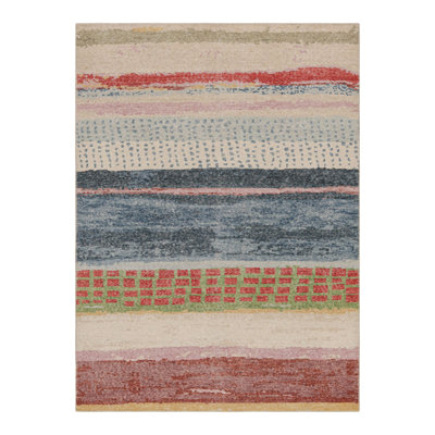 Distressed Homage Abstract Area Rug