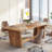 Delitha 70.9" W Manufactured Wood Executive Desk-921109967