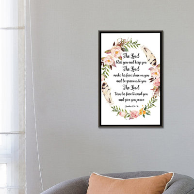 «The Lord Bless You and Keep You, Numbers 6: 24-26» par Eden Printables - impression d'art textuel