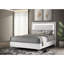 White High Gloss Queen Panel Bed