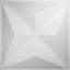 Panneau mural 3D 19,625 "x 19,625" en blanc (paquet de 10)