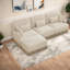 Canapés modulaires à assise profonde, salon moderne en chenille 100,3 po