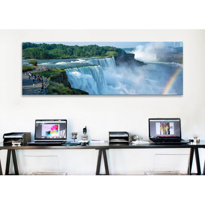 Niagara Falls, Niagara River, Niagara County, New York State - Wrapped Canvas Panoramic Photograph