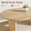 Table de salle à manger 70,9 "rustique ovale pour 6 à 8 personnes, grande table de cuisine en bois avec base robuste, table de salle à manger moderne en bois aggloméré, facile à assembler-25670554-25670558