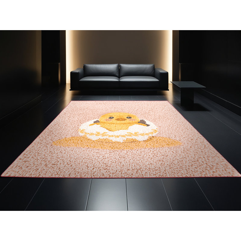 Tapis beige moderne et contemporain lavable à la machine Adamek, 2 x 4
