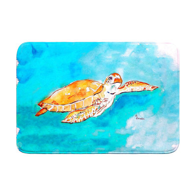 Brown Sea Turtle Bath Mat