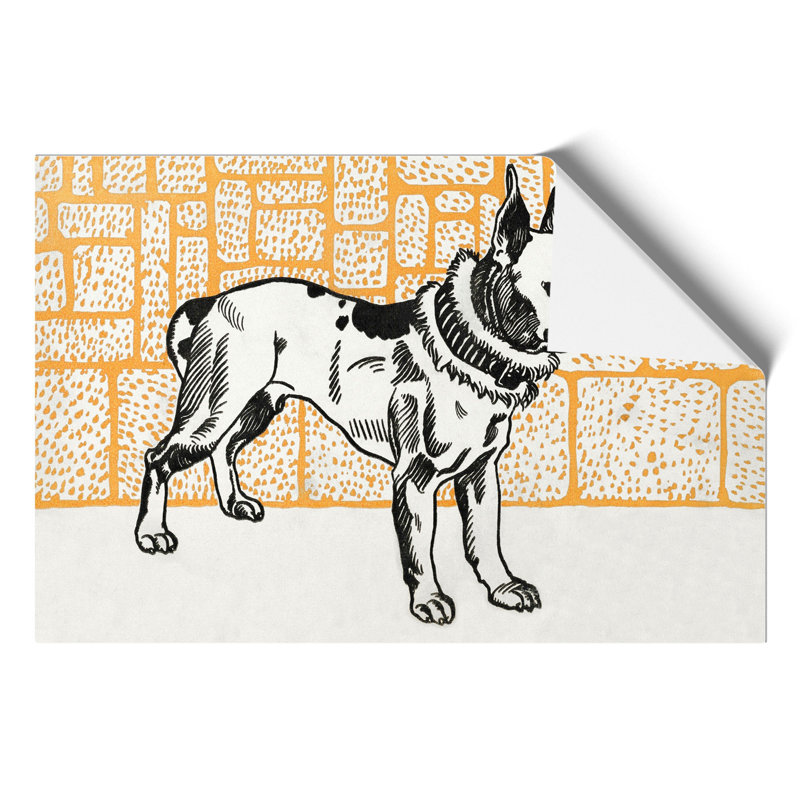Pitbull Terrier by Moriz Jung - Frameless Print, 42cm H x 59cm W x 0.1cm D
