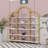 5 Tiers Office Bookcase Bookshelf,Display Shelf With Round Top