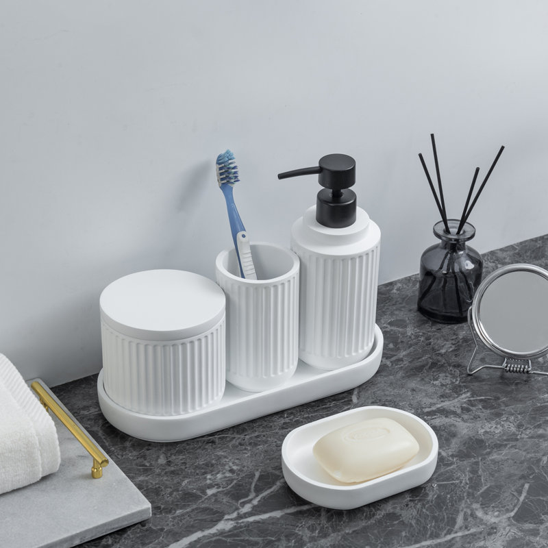 5 Piece Bathroom Accessory Set