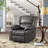 Arland Contemprary Faux Leather Pillow Back Recliner-1815504420