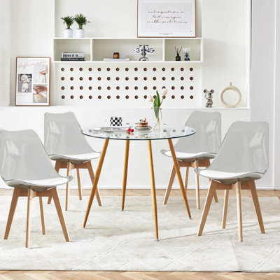 Jessely Four Leg Base Dining Set
