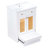 Bathroom Vanity With Single Sink, Pull-Out Footrest & 2 Doors
