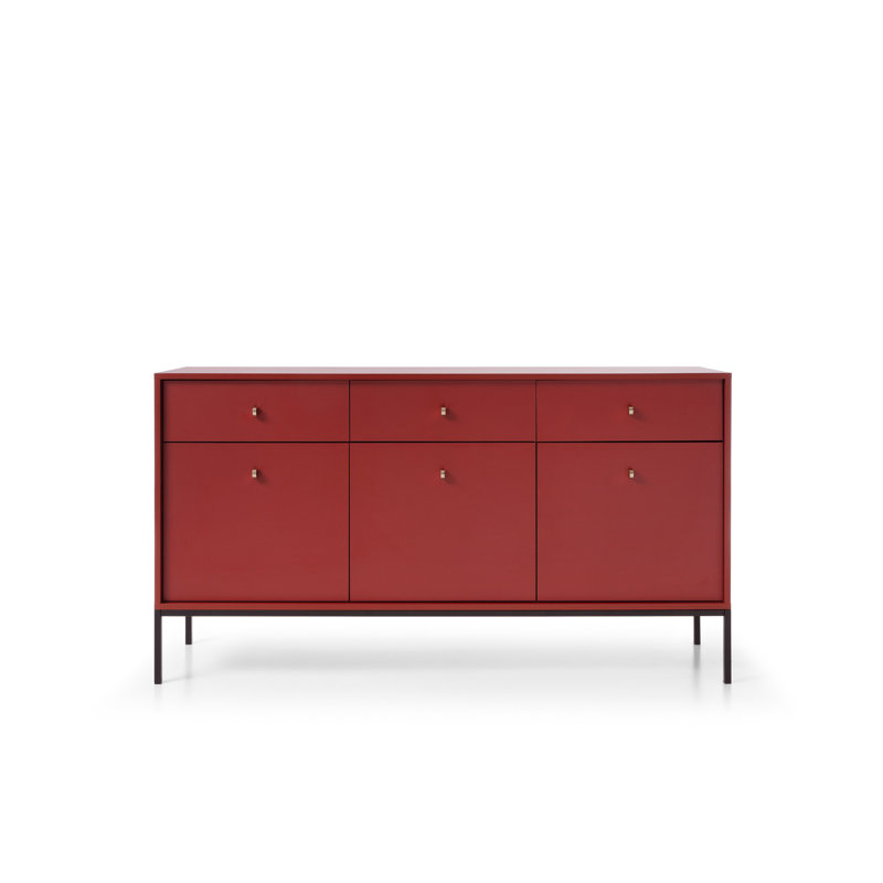 Odegaard 153.4cm Sideboard, Red/Brown
