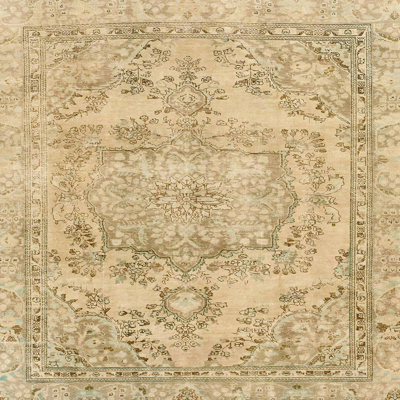 Abstract Indoor Rug, Square 6'