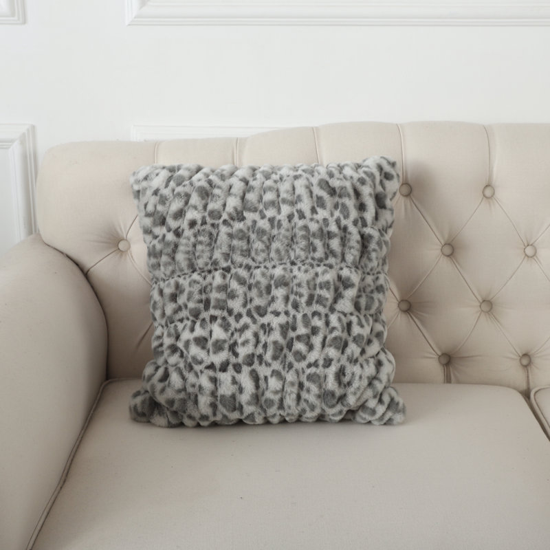 Housse de coussin Amore, gris