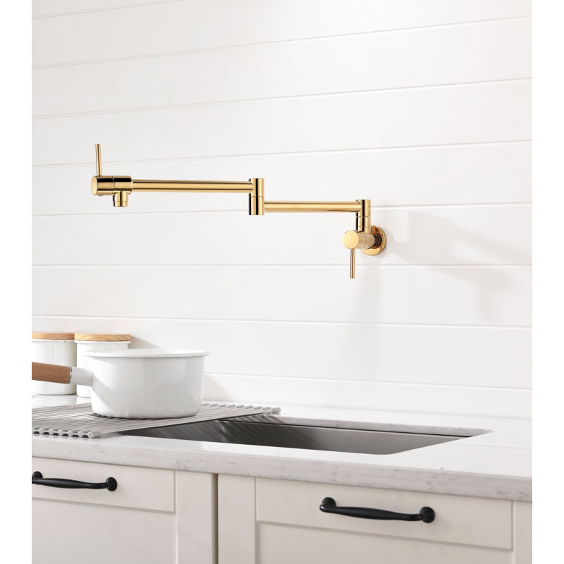 Robinet remplisseur avec accessoires, Or brillant