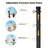 32ft Outdoor Portable Volleyball Net Set System - Quick & Easy Setup Adjustable Height Steel Poles-67189841