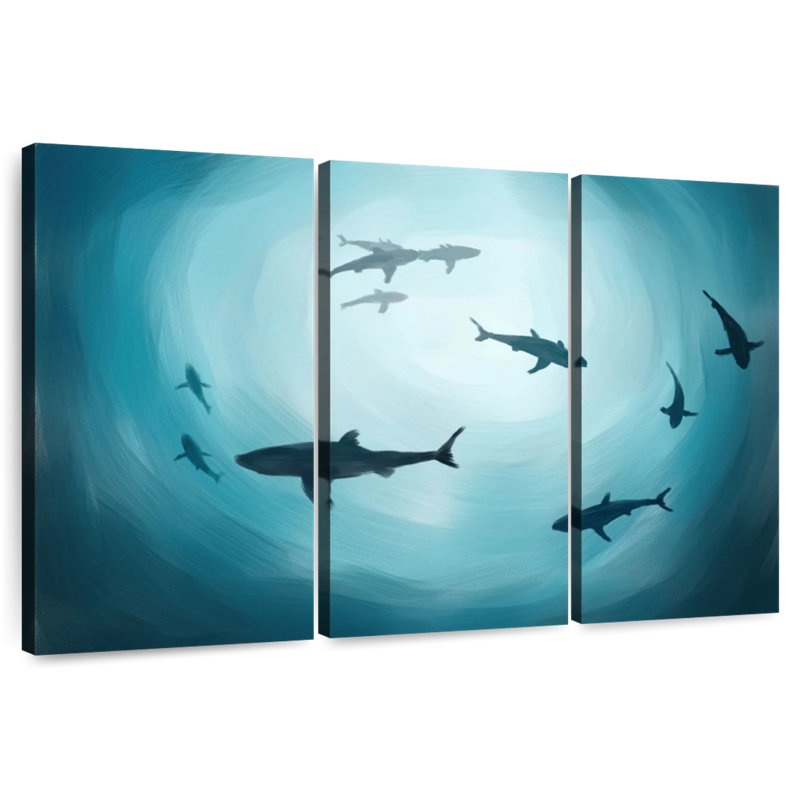 Brampt Shark Silhouette, 28" H x 45" W