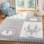 Tapis gris à imprimé animal Glantz-2075215492