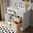 Heritage 36'' Fully Assembled Single Bathroom Vanity with Backsplash, 3 Colors Available White/ Navy Blue/ Gray-106404207