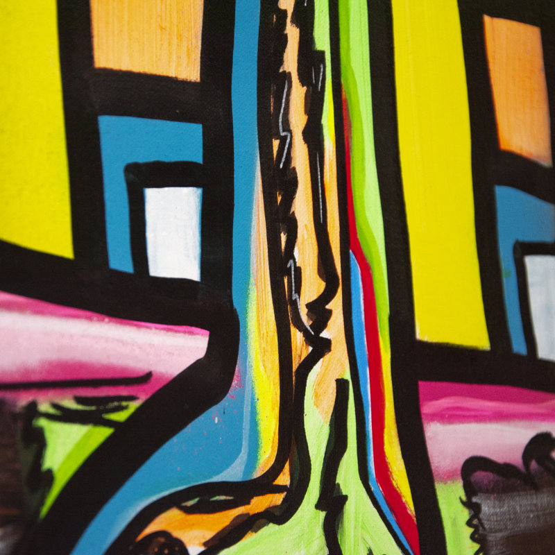 «One of a Kind Art Sans titre I» par, peinture sur toile tendue