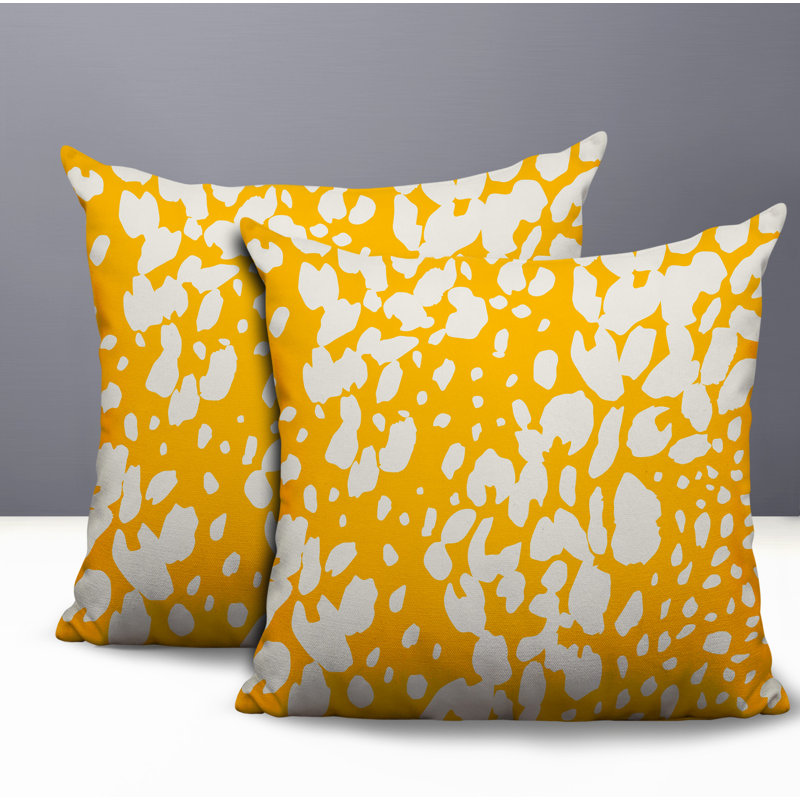Oreiller réversible intérieur / extérieur Modo, 16x16, Yellow