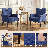 Upholstered Armchair, Button Tufted Accent Chair Single Sofa with Wood Legs for Living Room Bedroom-1898964981