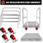Chariot à panneau robuste 2 en 1, camion tout-plateforme 36 po x 24 po avec 4 roulettes pivotantes