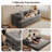 80.5'' Corduroy Convertible Sleeper Sofa-1572036256