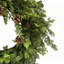 Couronne de 24 po en faux cèdre rustique 24 po avec pommes de pin pour décoration de Noël