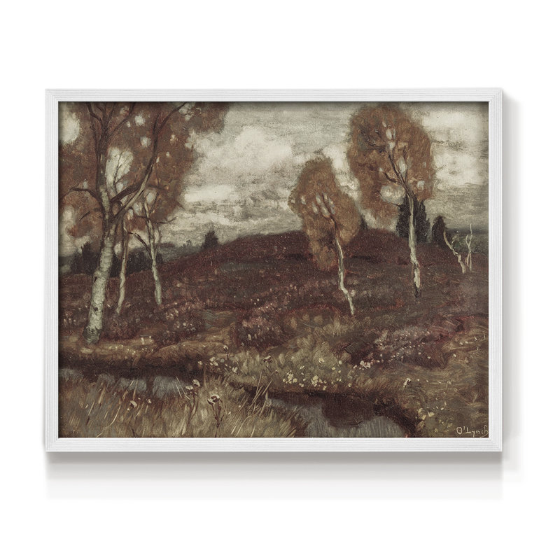 Paysages rétro-DCxxiv-impression encadrée - réversible, H 16 po x l 20 po, Blanc