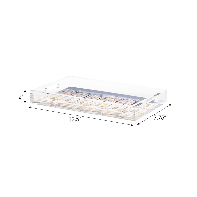 Rectangle Decorative Tray, 12.5"W x 7.75"D