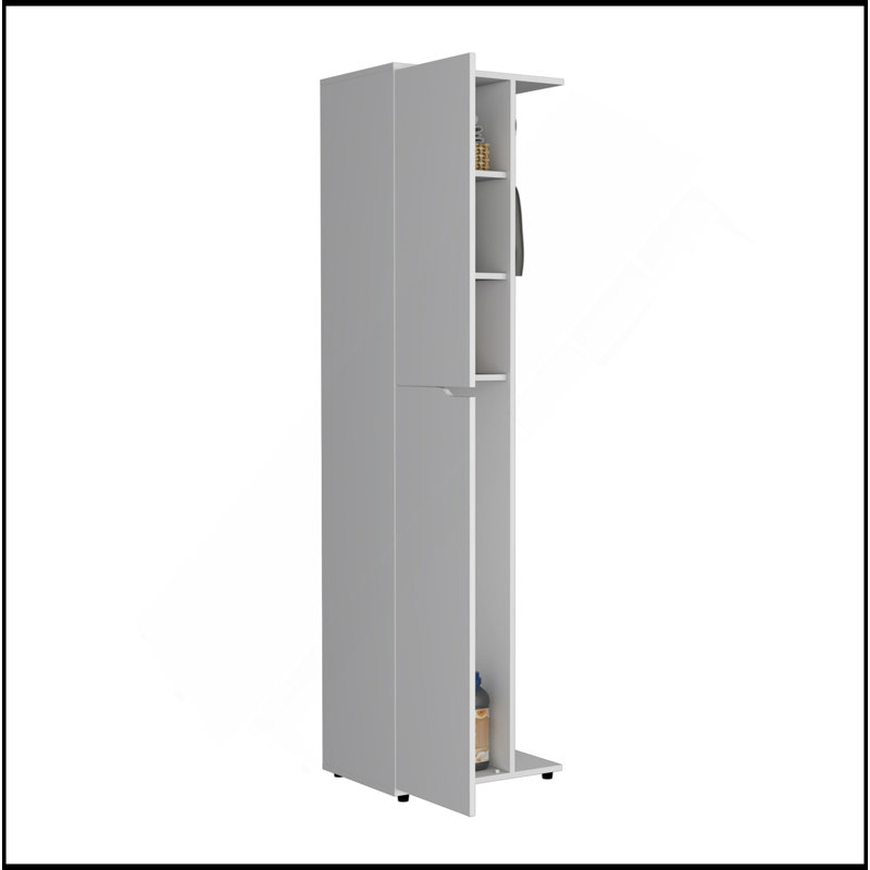 Storage Broom Closet White
