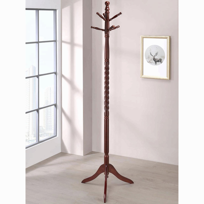 Portemanteau avec poteau torsadé