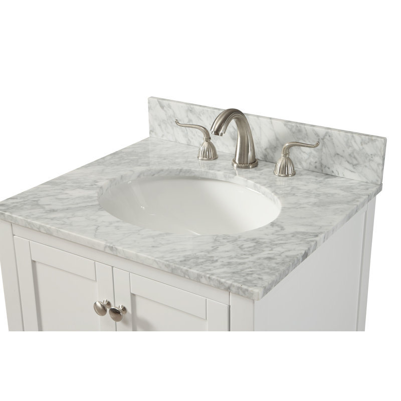 Ensemble de meuble-lavabo simple 24 po Amyra, Blanc