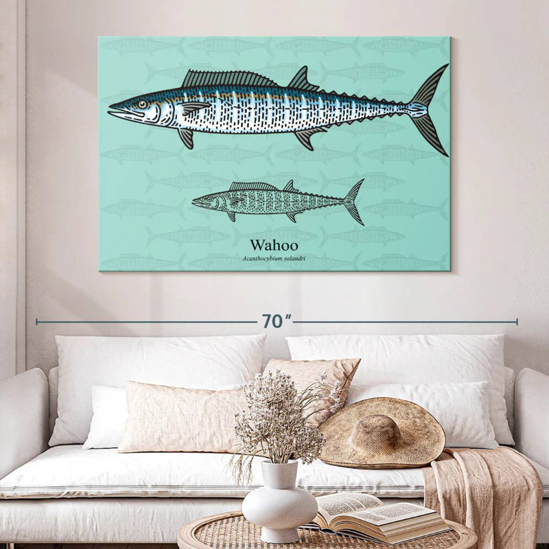 Brampt Wahoo Fish, 20" H x 30" W