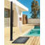 TUXPAM Solar Powered Temperature Controlled Stainless Steel Free Standing Outdoor Shower and Footwash Spout