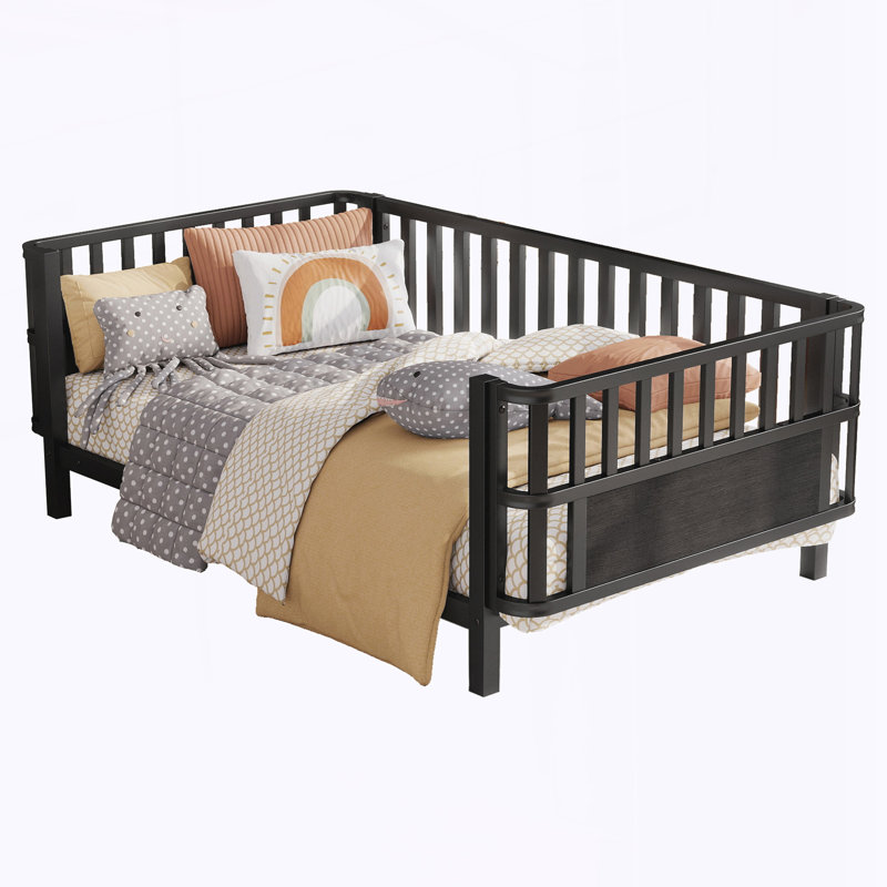 Twin Size Metal Platform Bed, Twin, Black