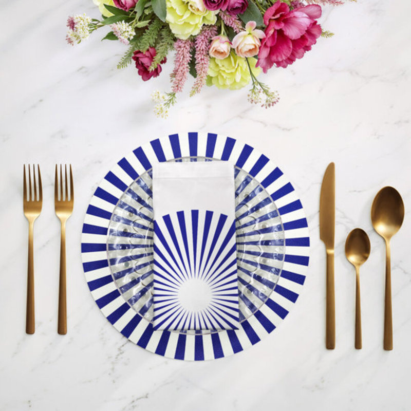 Serviettes en satin de coton Constellations Point
