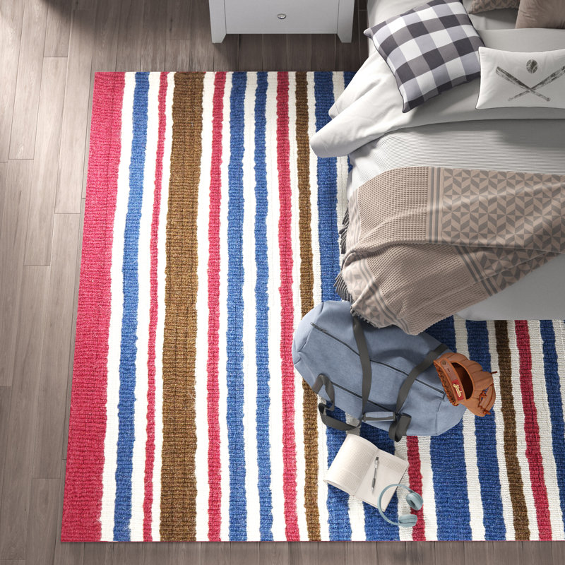 Alvardo Hand Tufted 80% Wool And 20% Cotton Rug, Rectangle 5' x 8'