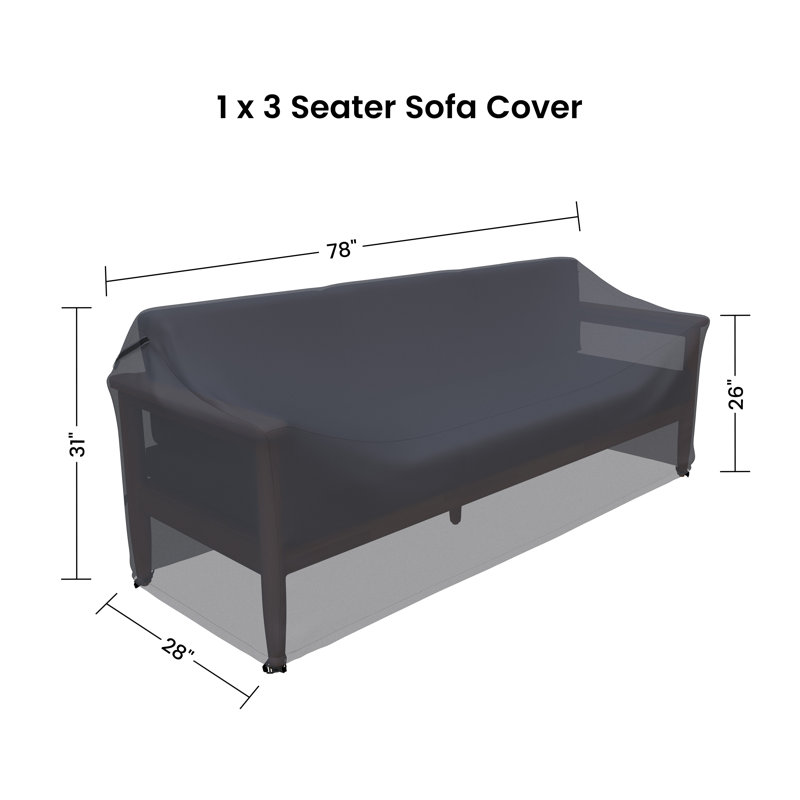 Weatogue 76.25'' Wide Acacia Patio Sofa Cover
