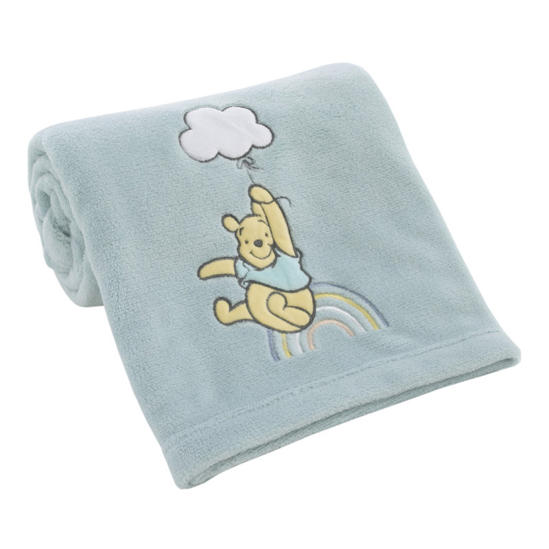  Couverture pour bébé NoJo Disney Winnie l'Ourson Hello Sunshine Aqua