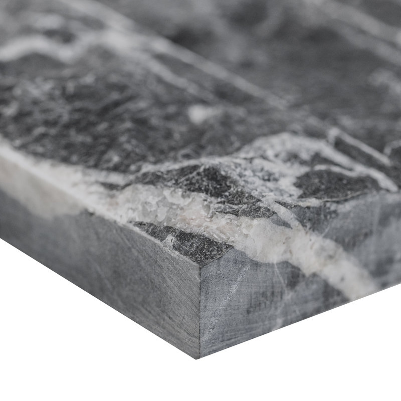 Stonecrest 6 in. x 24 in. Split Face Natural Stone Ledger Panel Wall Tile, Cavern Oscuro