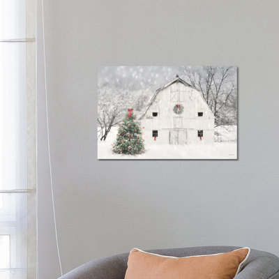 Christmas in the Country 1 Piece Wrapped Canvas Painting