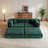 78.7" Convertible Cloud Floor Sofa – 5-in-1 Corduroy Sleeper Bed with Sturdy Steel Frame-2078796671