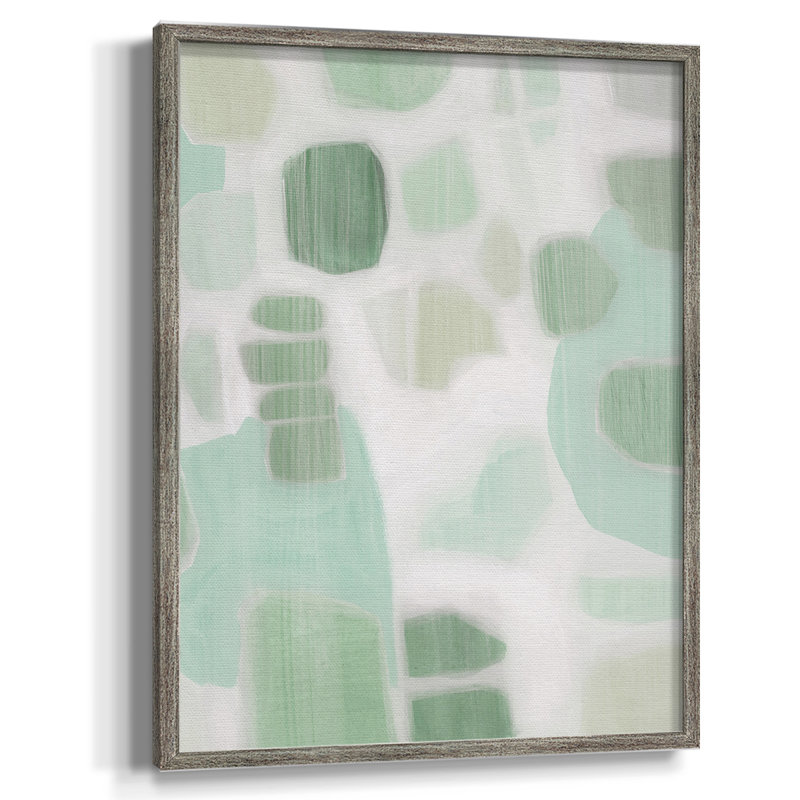 River Shapes I Framed Print - Solid Wood, 21" H x 17" W